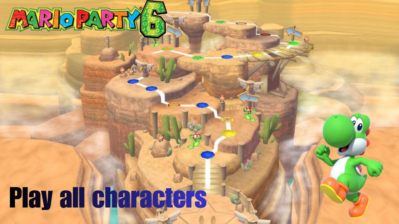 Mario Party Solo mode Play all Characters Princess Peach Part 3 DragonMaidGaming Lets Plays