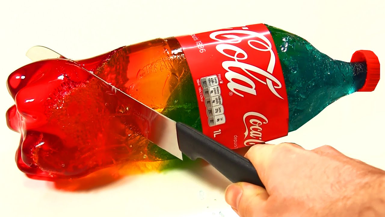 Recette du BONBON GEANT Coca-Cola XXL ARC EN CIEL + Degustation ! 