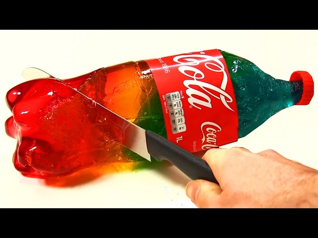 Recette du BONBON GEANT Coca-Cola XXL ARC EN CIEL + Degustation ! 