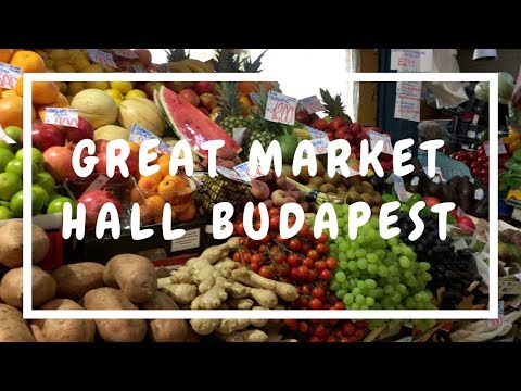 Vídeo: O que comprar no Great Market Hall de Budapeste