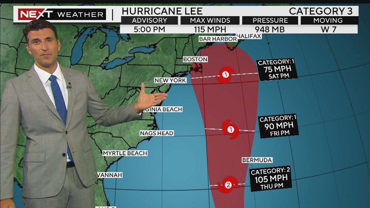 Hurricane Lee 7 p.m. update for September 11