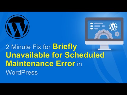 Solution Briefly unavailable for scheduled maintenance Check back in a minute. WordPress Error
