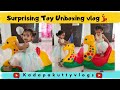 Ep:2 ఇంట్లో నే Mini Play Area ni set చేసాను☺️ #toddlerfuntoys #unboxing #telugukids #toys #slide