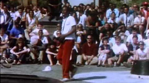 Charlie Barnett in Washington Square Park