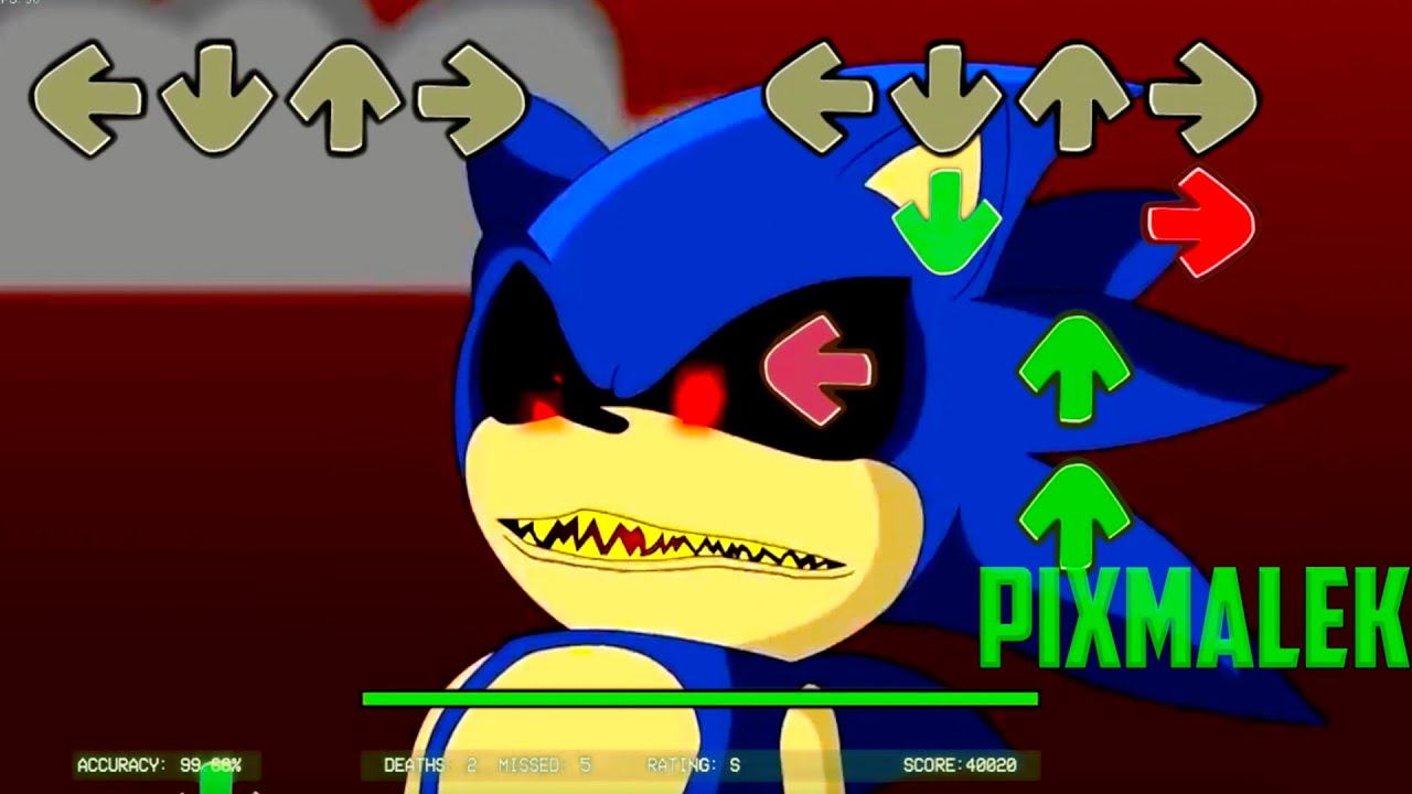 Sonic.exe attacked in Friday Night Funkin be like || Muddy Puddles Funkin