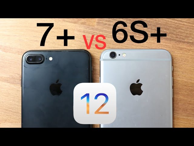 iPhone7plusとAQUOS506SH iPHONE 6S PLUS Vs iPHONE 7 PLUS On iOS 12! (Speed Comparison