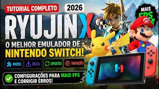 RYUJINX 2026: Tutorial COMPLETO do Melhor Emulador de Nintendo Switch com Mods, DLCs e Traduções
