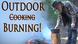 Wood Carver Tries Outdoor Cooking