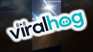 Very Calm Man in Car Stuck in the middle of a Flash Flood || ViralHog