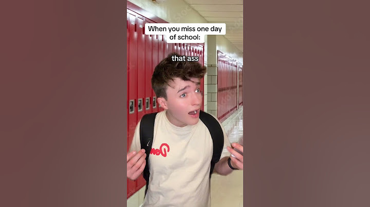 Quand tu rates une journée d’école 😂.
