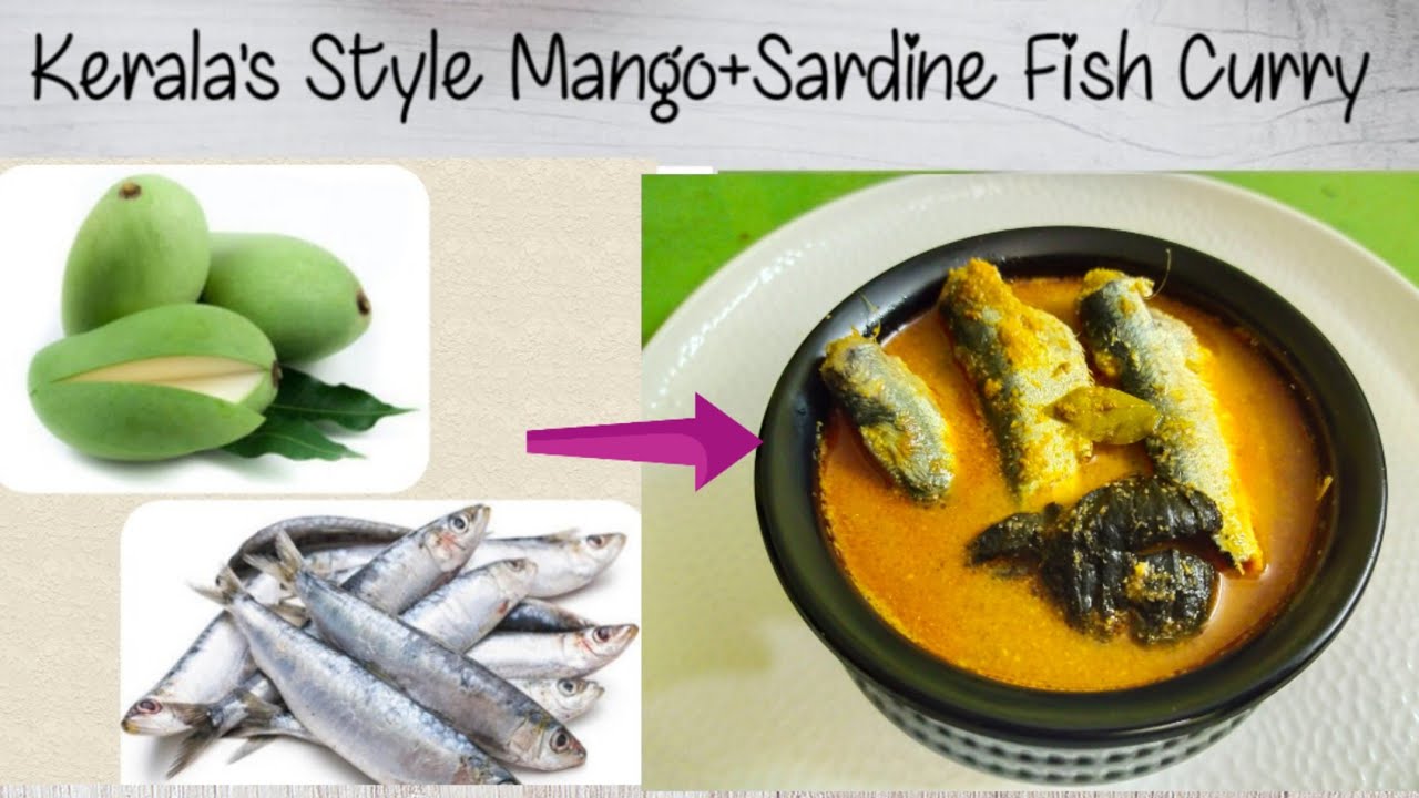 Kerala's Style traditional Mango+Sardine(Kavvalu)fish Curry Simple Tasty Recipe Making for beginners