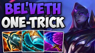 RANK 1 EUW BEL'VETH ONE-TRICK SOLO CARRY GAMEPLAY | CHALLENGER BEL'VETH JUNGLE GAMEPLAY | 13.17 S13