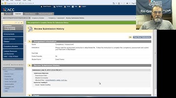 Competency 1: Upload assignments to Blackboard ITSE 2309 Database Concepts