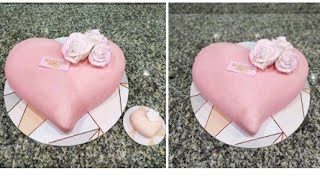 HEART SHAPE 3D CAKE Velvet Texture