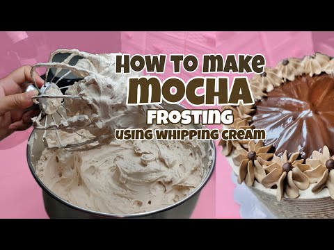 Paano gumawa ng MOCHA frosting? Using whipping cream | Mocha Frosting | Lordeliza Salundaguit