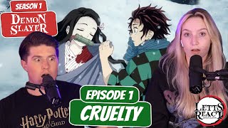 Tanjiros Tragedy Demon Slayer Couple Reaction Ep 1, Cruelty