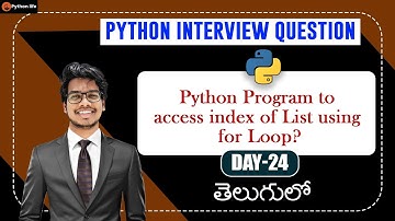 Python Program to access index of a list using for loop