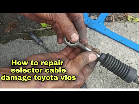 how to repair selector cable damage toyota vios