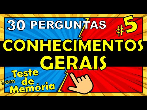 ✓[QUIZ] TESTE DE CONHECIMENTOS GERAIS 6 