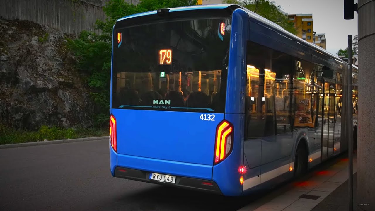 Sweden, Stockholm, bus 179 ride from Vällingby to Kista centrum