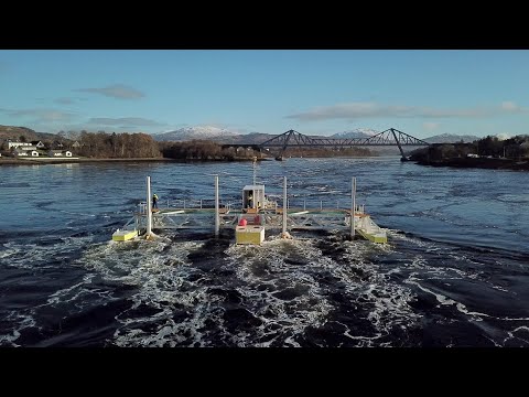 Green investment: Tidal power plant in the Bay of Fundy, Canada