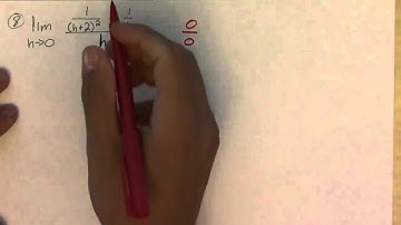Finding Limits Algebraically Video Exercises Part 3