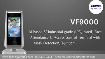 VF9000 AI based Face Attendance & Access control Terminal with Mask Detection