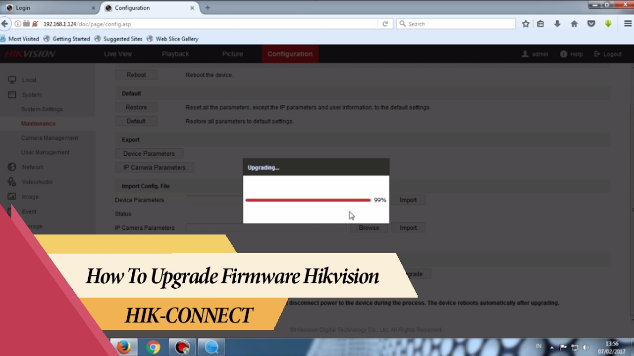 How To Upgrade Firmware Hikvision Device To Support Hik Connect Youtube