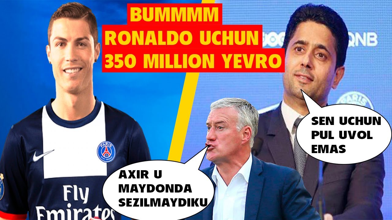 BUMMM RONALDONING NARXI KESKIN TARIZDA OSHIB KETDI 35 YODHLIK FUTBOLCHI UCHUN 350 MILLION YEVRO!..