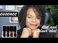 Essence Tint and Colour Shot Lipstick Swatches | PuckerUpBabe