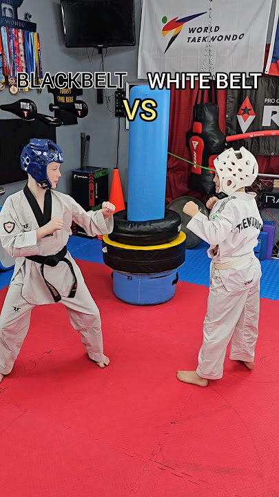 Blackbelt vs White Belt #taekwondo #martialarts #blackbelt #shorts