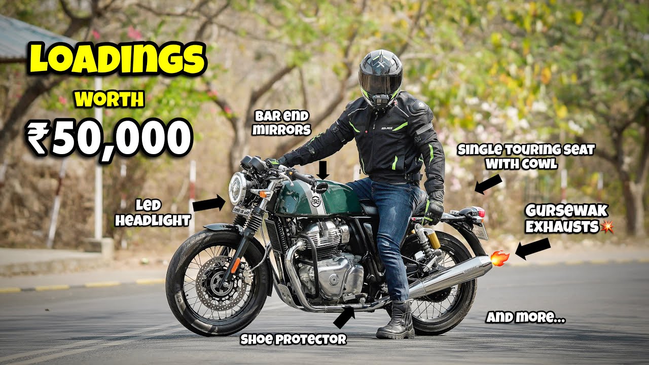 Continental GT 650 LOADINGS Worth ₹50,000🔥 GURSEWAK EXHAUSTS💥 YouTube