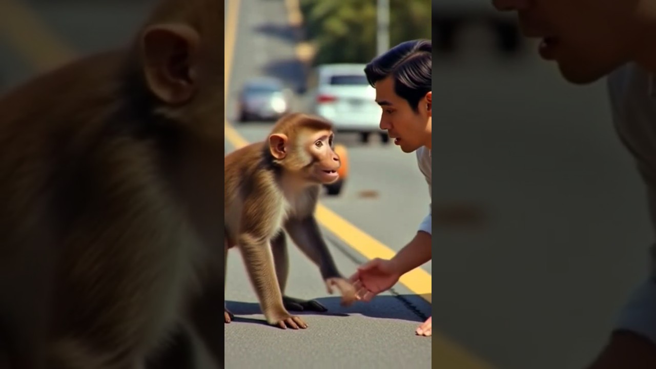 A little monkey saves his mother’s life 💡 This emotional true story shows just how brave he is! 🐒❤️