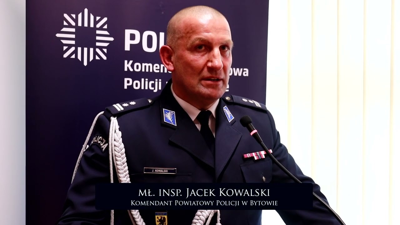 Uroczyste wprowadzenie Komendanta Powiatowego Policji w Bytowie - mł. insp. Jacka Kowalskiego