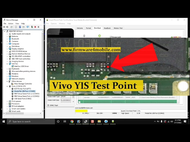 Vivo Y1S PD2014f Full flash New Security Test Point BROM Mode Fix Dead Boot  Repair Downgrade YouTube