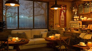 Cozy Coffee Shop 4K ☕ Smooth Jazz Music to Relax\/Study\/Work to