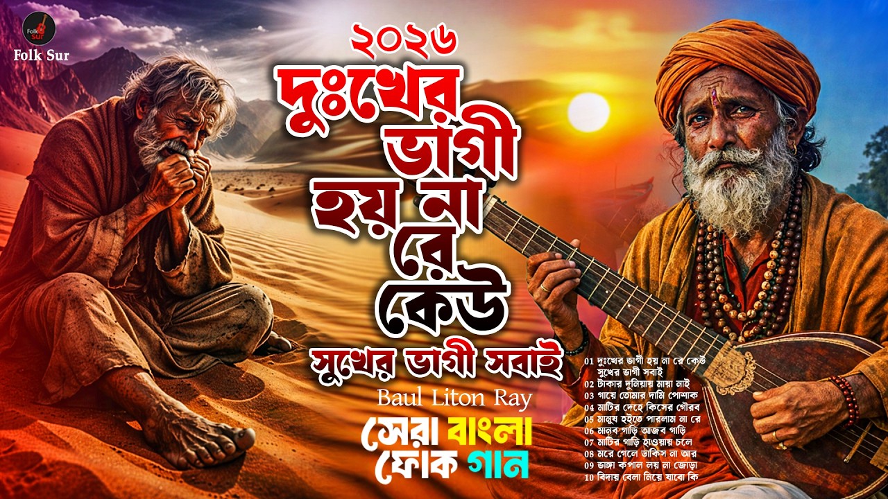 দুঃখের ভাগী হয় না রে কেউ 😢| আবেগী বাউল গান | হৃদয় ছোঁয়া বাউল গান 2026 | Baul Liton Ray | Folk Sur