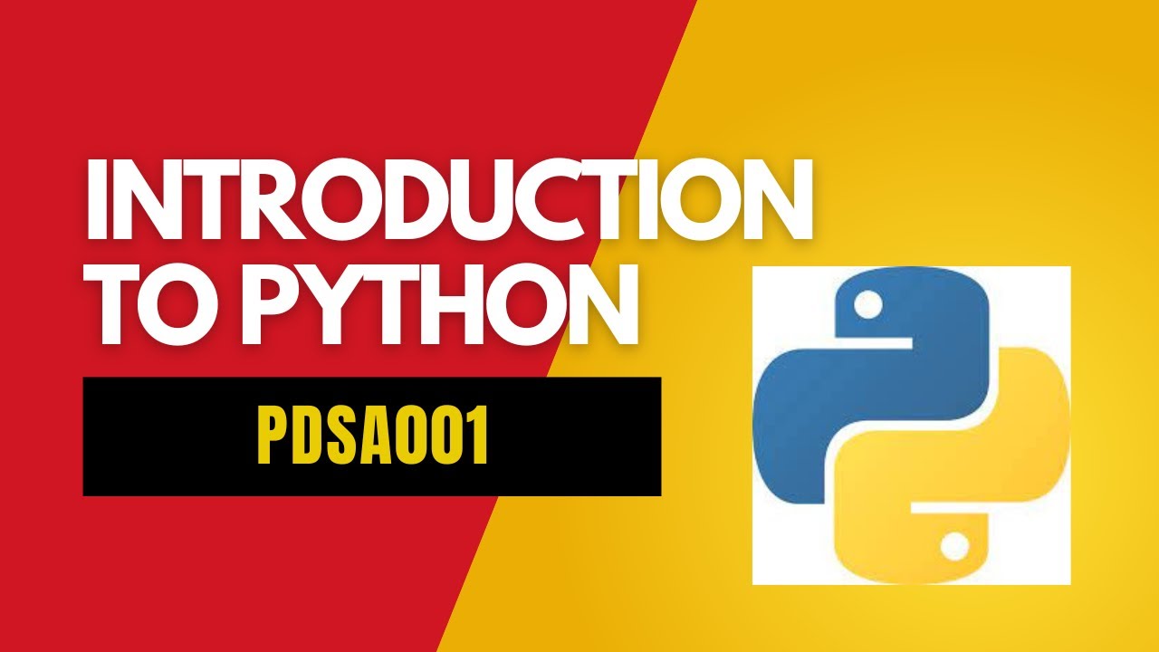 Chapter 1- Introduction to python_beginning - YouTube
