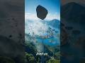 A large rock hit a tourist spot, destroying it into a ravine #shorts