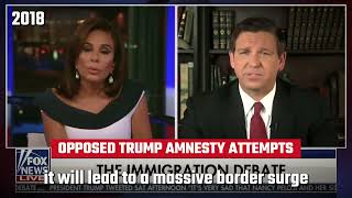 Ron DeSantis has been fighting AMNESTY his *entire* career