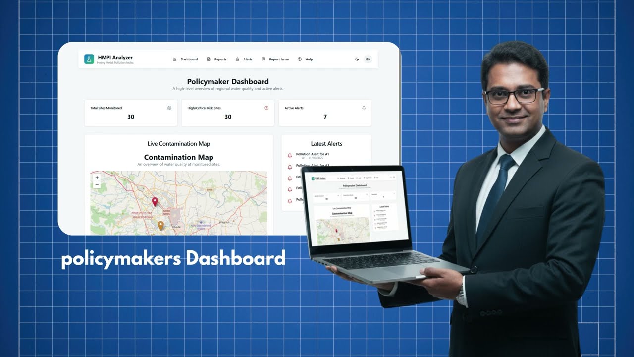 HMPI Analyser -- by Team (InspironX)  SIH Problem Statement Id - 25067.