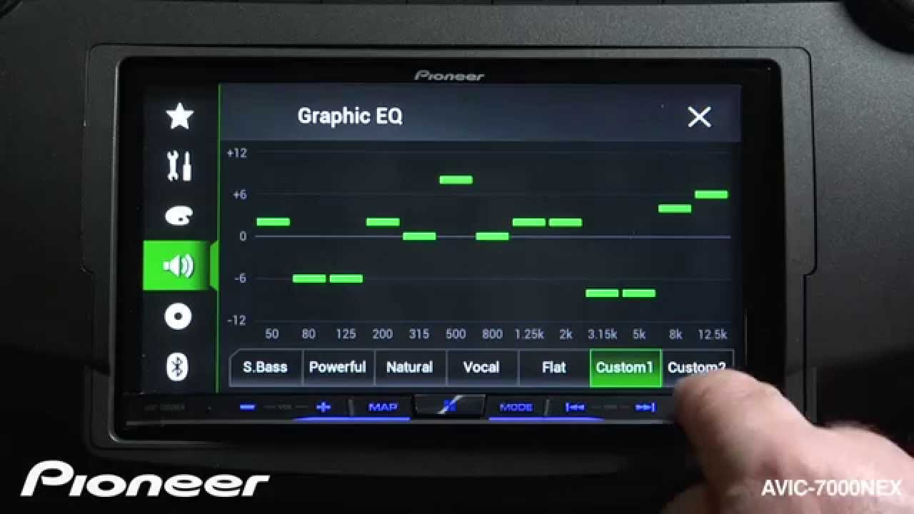 How To - AVIC-7000NEX - Adjust The 13-Band EQ - YouTube