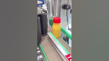 High Speed Round Bottle Labeling  Machine#labelingmachine #bottlelabelingmachine#automation#machine