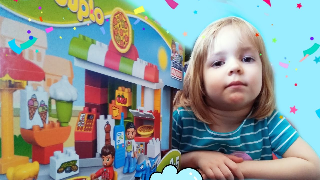 Играем конструктором ЛЕГО ДУПЛО Мой город LEGO DUPLO My Town Распаковка и обзор новой игрушки