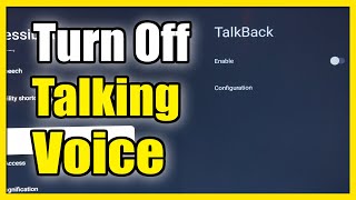 How to Turn Off Talk Back Voice on Sony TV Google TV (Easy Method)