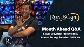 Slayer Log, Bank Placeholders, RuneFest, Annual Survey - RuneScape Month Ahead Q&amp;A (September 2019)