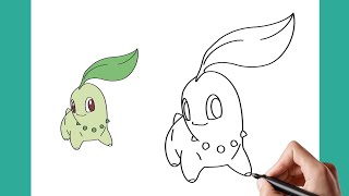 HOW TO DRAW CHIKORITA - POKÉMON - HOW TO DRAW POKÉMON screenshot 3