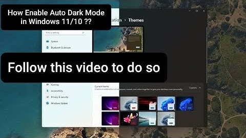 How enable Auto Dark Mode in Windows 10/11🖥  ??  Make Windows automatically switch to Dark Theme