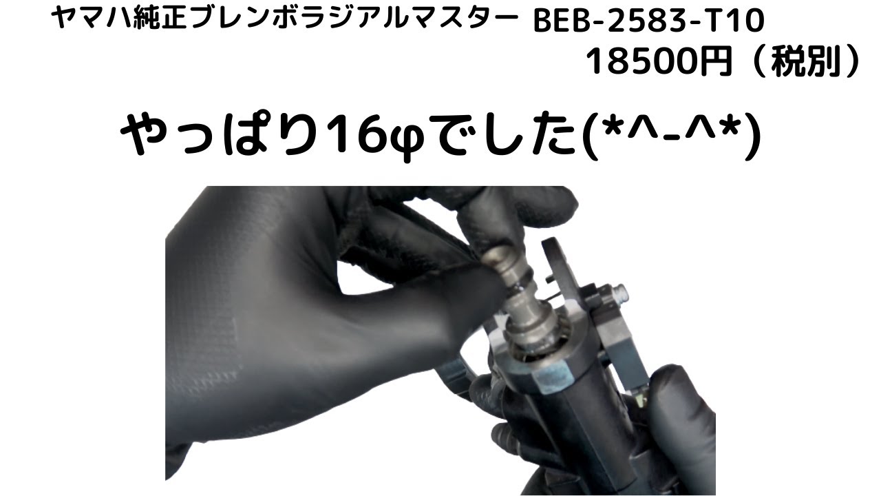18500円ヤマハ純正ラジアルブレンボマスター16φピストン確認して