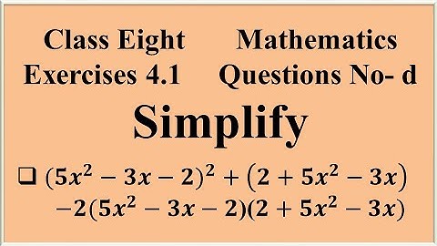 Simplify || Class 8 math chapter 4.1 || JSC math chapter 4.1 | Class eight math Chapter 4.1 | Part-5
